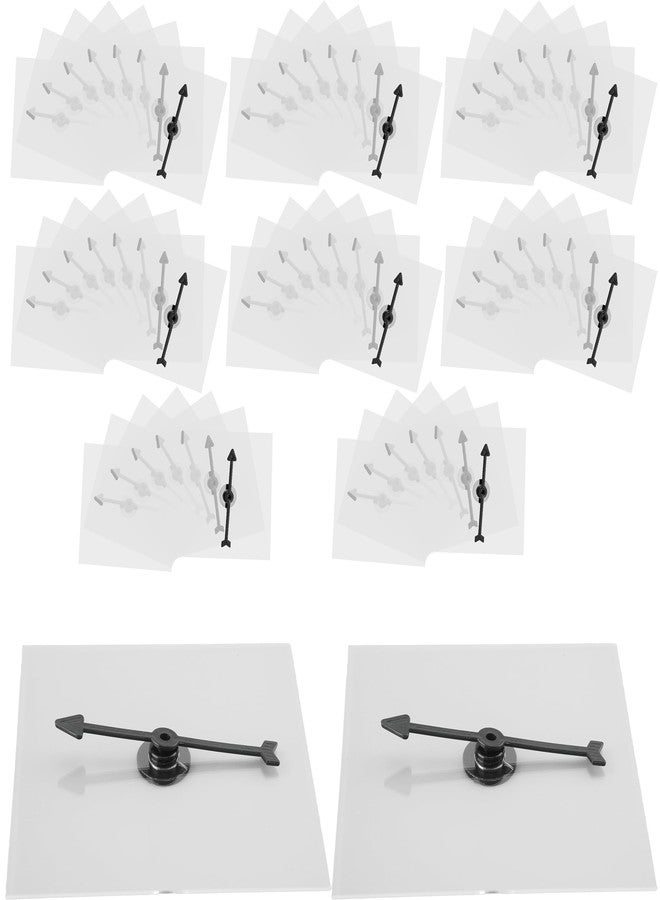 Sonarun 64 Pcs Transparent Spinners Dry Erase Math Game Spinner Toy Rotating Arrow Clear Spinners for School Classroom Math Teaching Family Party Games - Image 1